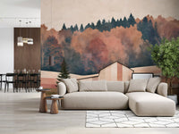 Rustic Autumnal Barn Countryside Wall Mural