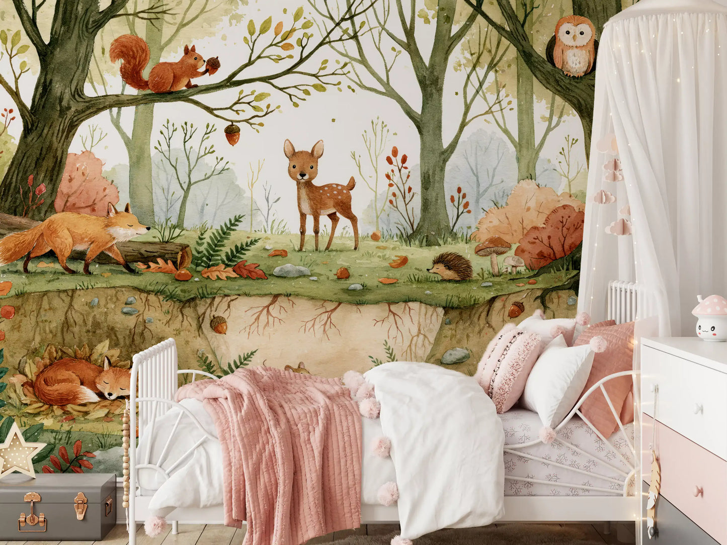 Forest Floor Wilderness Habitat Wall Mural