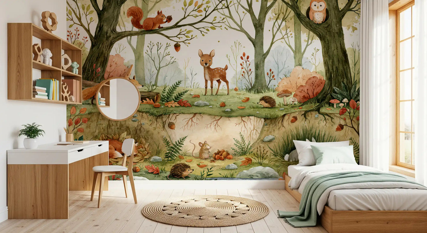 Forest Floor Wilderness Habitat Wall Mural