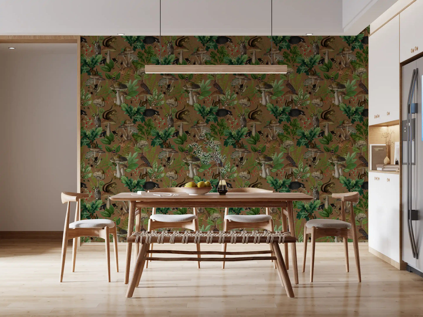 Enchanted Woodland Forest Creatures Wallpaper⁠