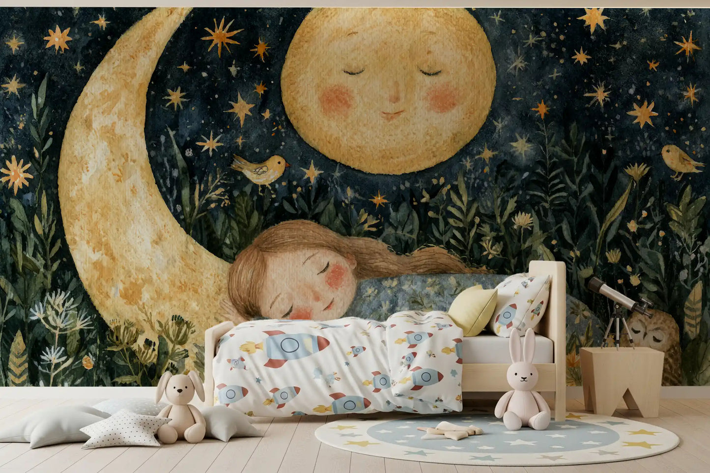 Celestial Woodland Dreamscape Wall Mural