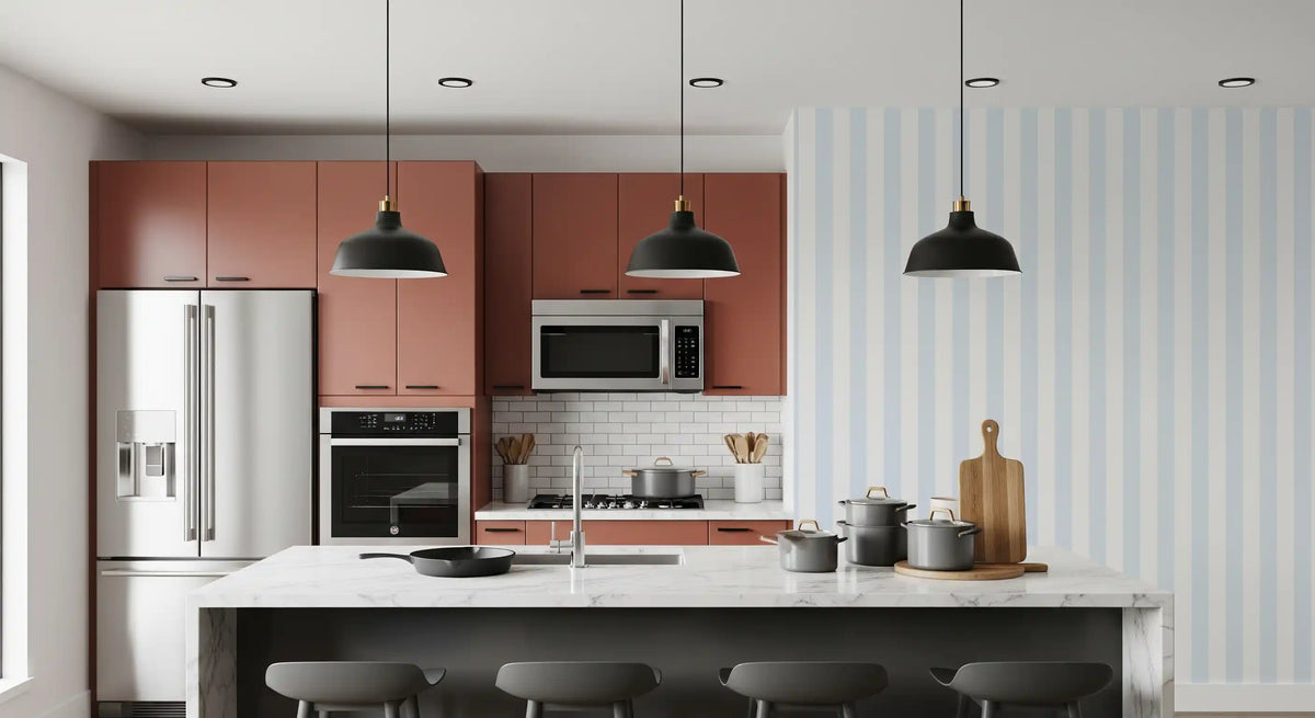 Classic Pastel Vertical Stripe Wallpaper⁠
