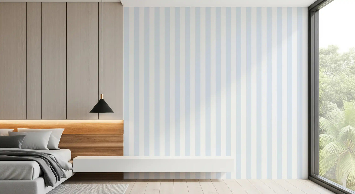 Classic Pastel Vertical Stripe Wallpaper⁠