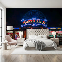 Arcade Night Glow Wall Mural
