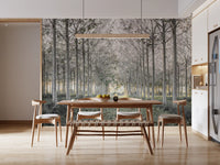 Minimalist Woodland Perspective Wall Mural