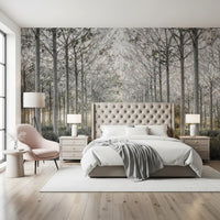 Minimalist Woodland Perspective Wall Mural
