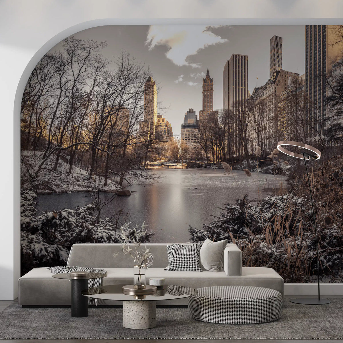 Frozen Urban Sanctuary Wall Mural