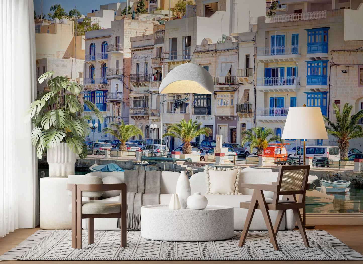Stony Waterfront Architectural View Wall Mural