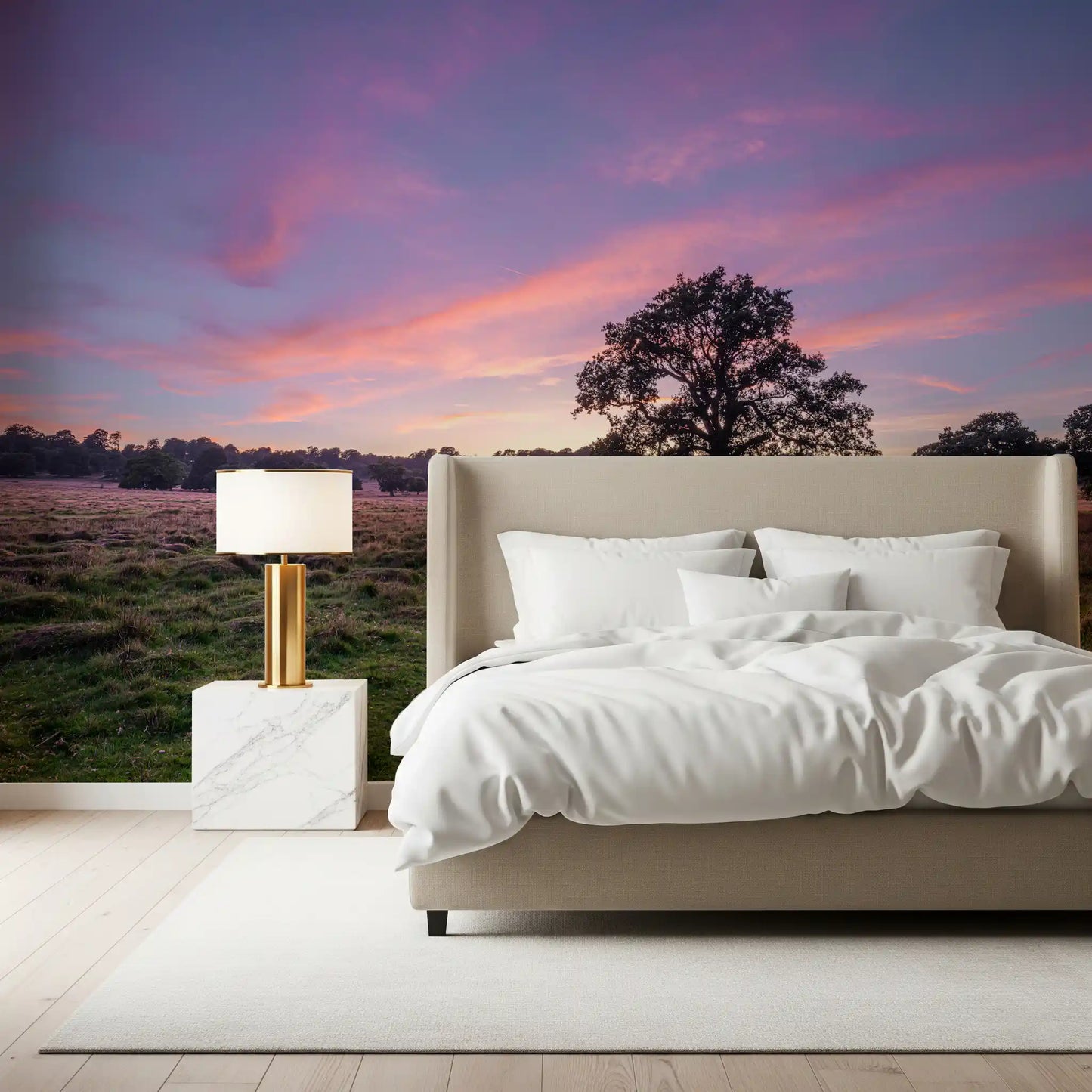 Twilight Field Horizon Wall Mural