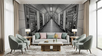 Subterranean Transit Corridor Wall Mural