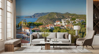 Sun-Kissed Aegean Hillside Retreat Wall Mural