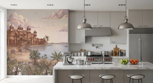 Palace by the Lake Wall Mural