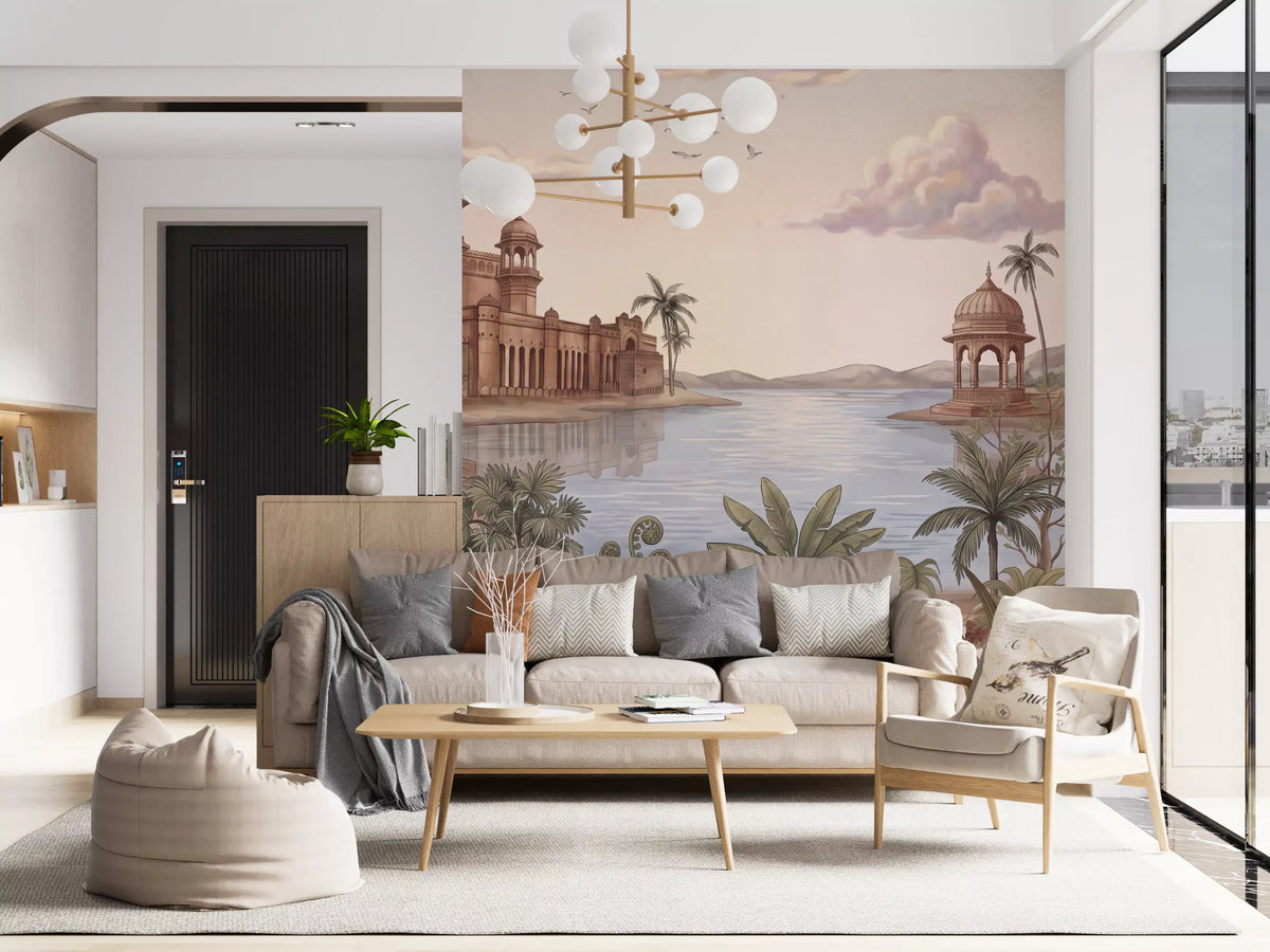 Palace by the Lake Wall Mural