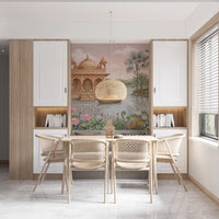 The Lotus Lake Palace Wall Mural