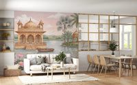 The Lotus Lake Palace Wall Mural