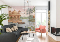 The Lotus Lake Palace Wall Mural