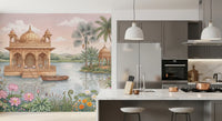 The Lotus Lake Palace Wall Mural