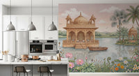 The Lotus Lake Palace Wall Mural