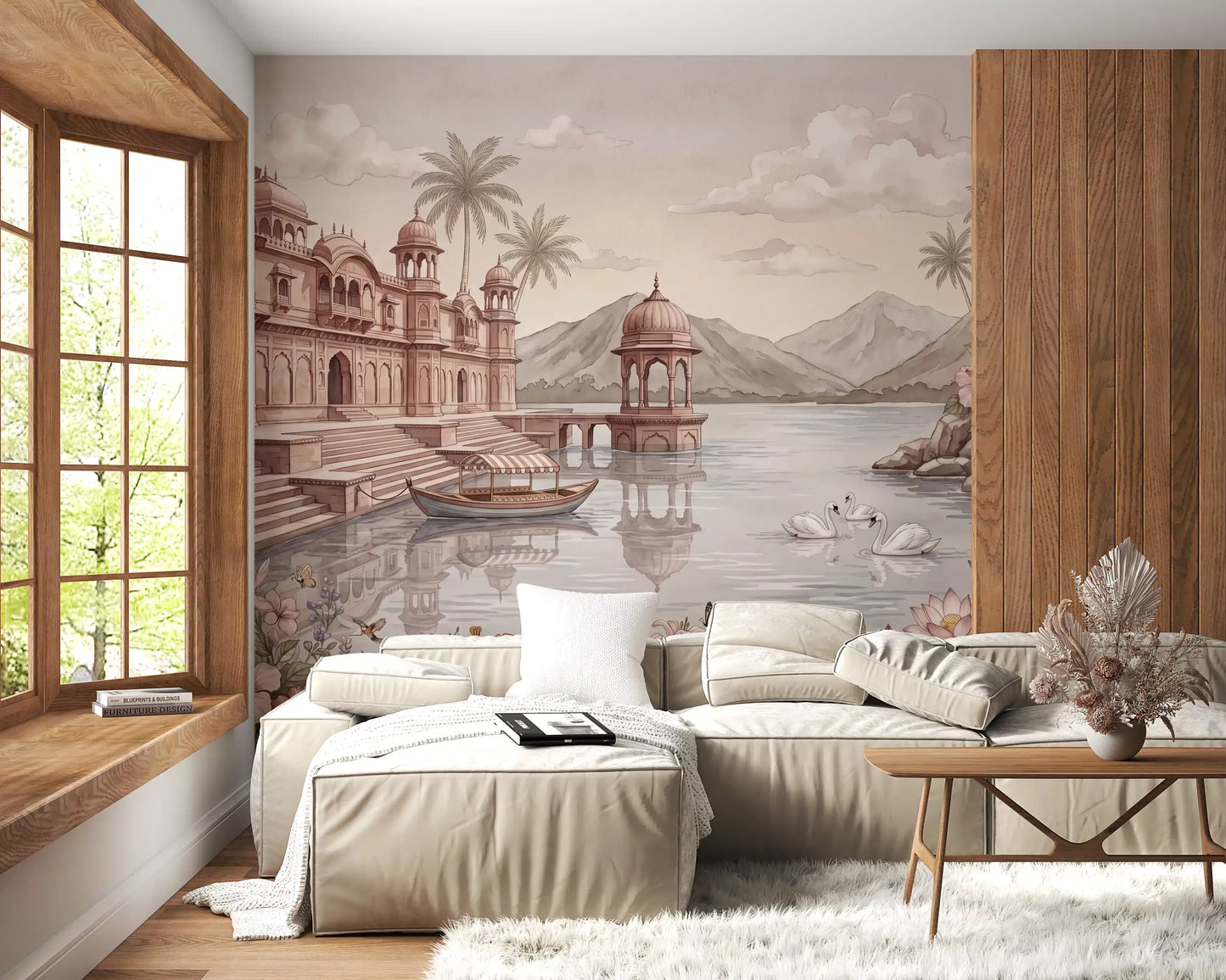 The Swan Lake Palace Wall Mural