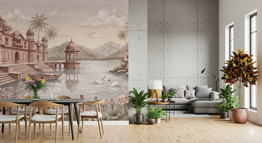 The Swan Lake Palace Wall Mural