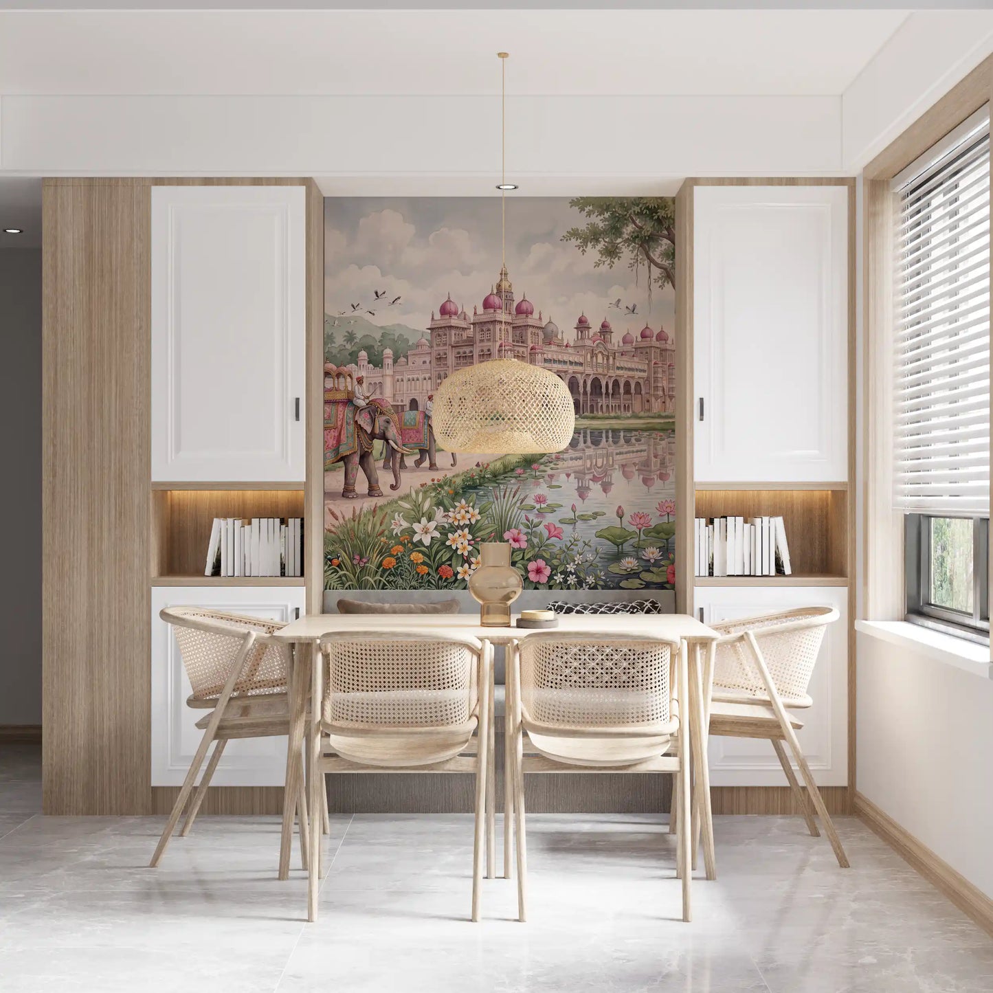 The Maharaja’s Lotus Garden Wall Mural