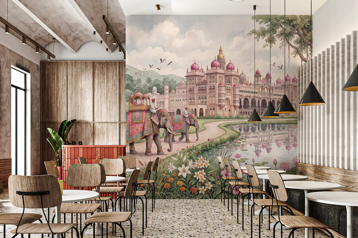 The Maharaja’s Lotus Garden Wall Mural