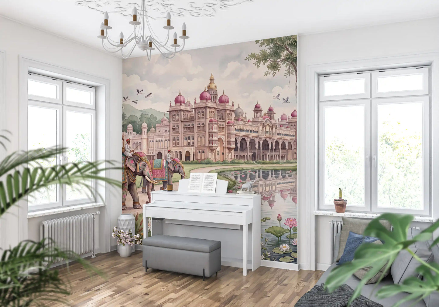 The Maharaja’s Lotus Garden Wall Mural