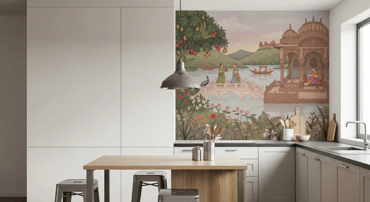The Royal Lotus Pavilion Wall Mural