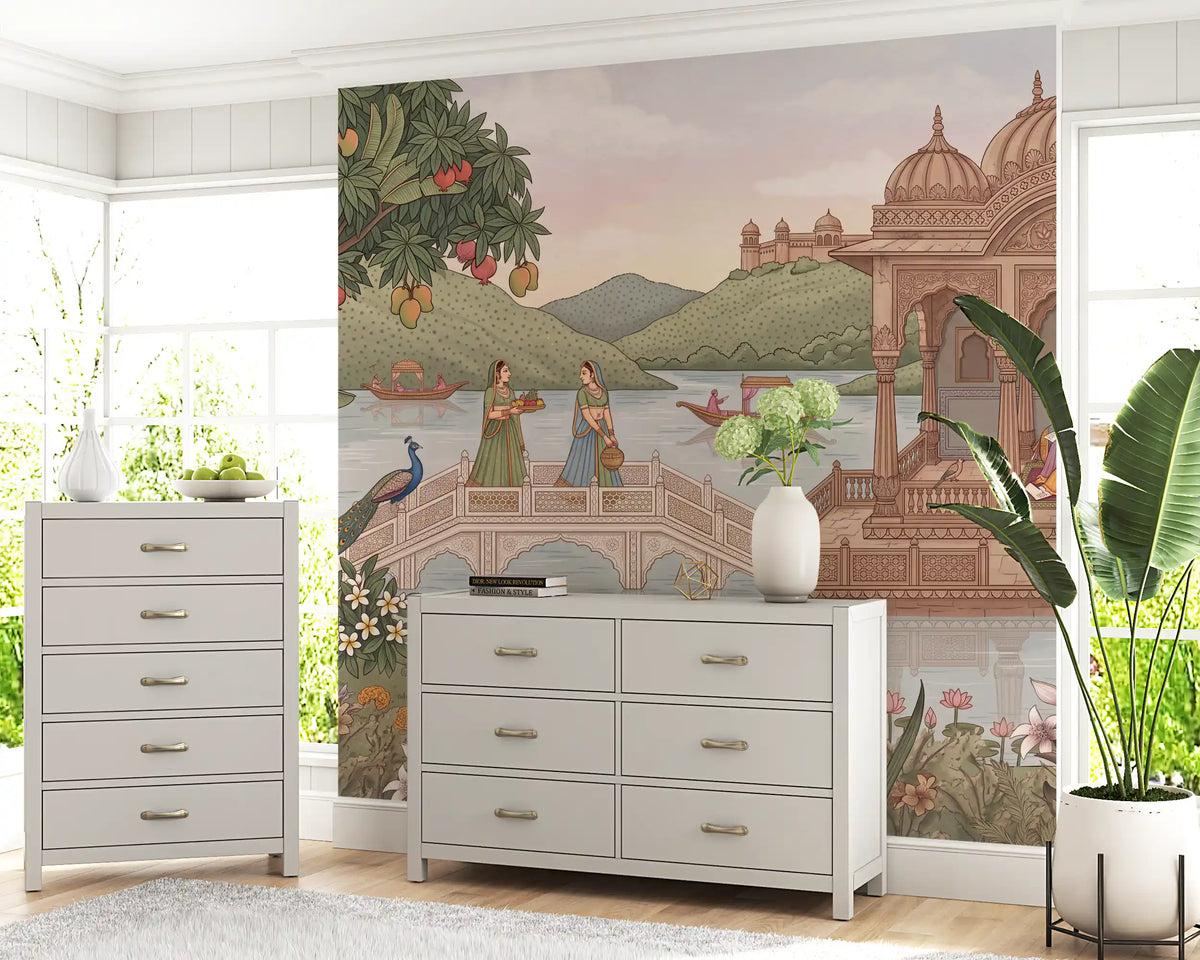 The Royal Lotus Pavilion Wall Mural