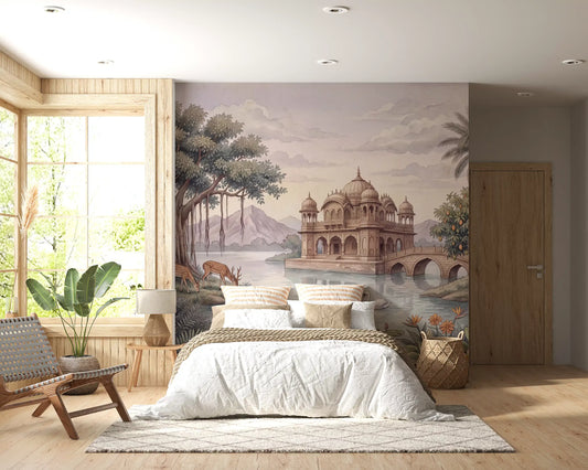 The Enchanted Lake Palace Wall Mural
