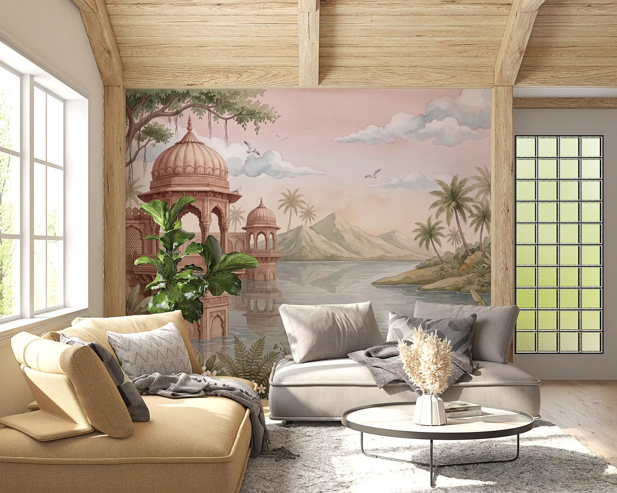 The Swan Lake Pavilion Wall Mural