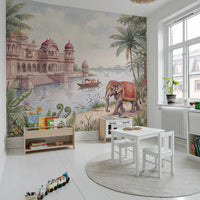 The Maharaja’s Elephant Garden  Wall Mural