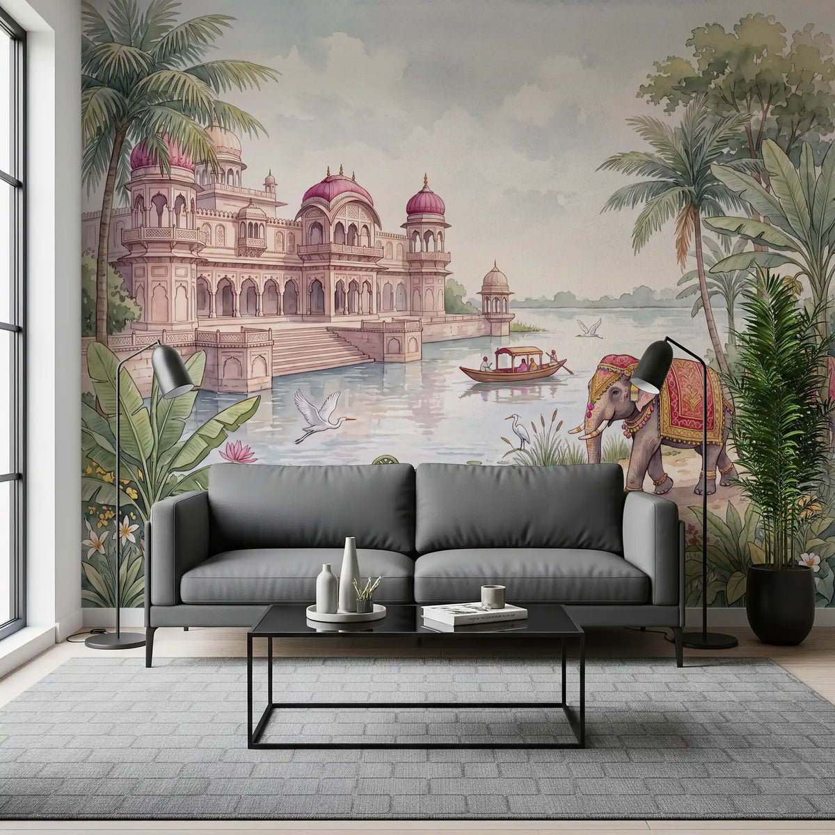 The Maharaja’s Elephant Garden  Wall Mural