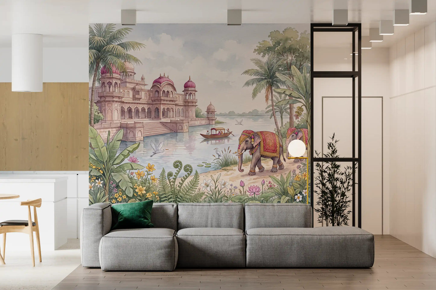 The Maharaja’s Elephant Garden  Wall Mural