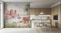 The Maharaja’s Elephant Garden  Wall Mural