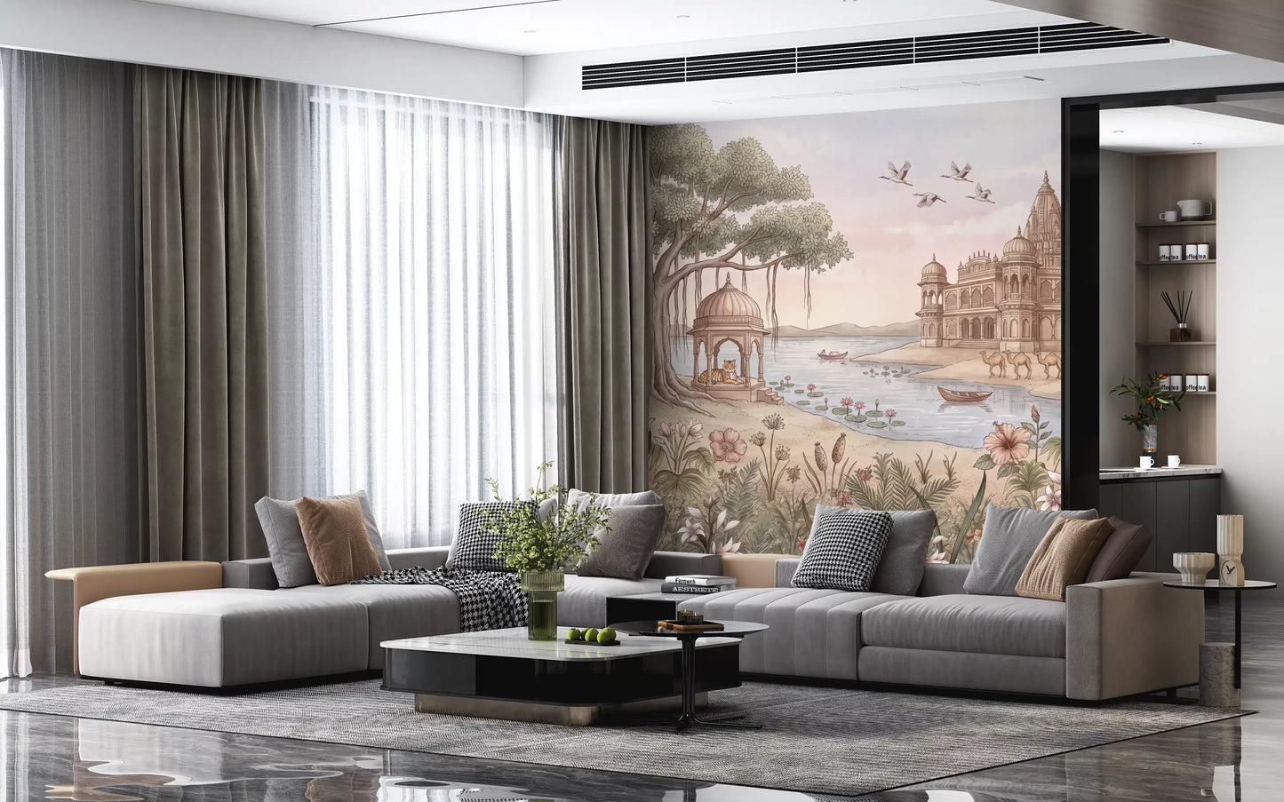 Pavitra Sarovar Wall Mural