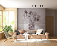 Muted Floral Still Life Study Wall Mural