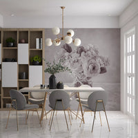 Muted Floral Still Life Study Wall Mural