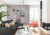 Muted Floral Still Life Study Wall Mural