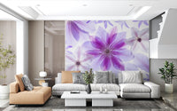 Lilac Petals Botanical Composition Wall Mural