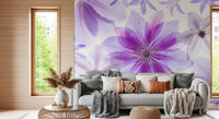 Lilac Petals Botanical Composition Wall Mural
