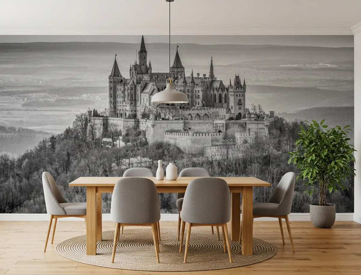Hohenzollern Fortress Silhouette Wall Mural