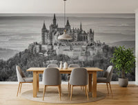 Hohenzollern Fortress Silhouette Wall Mural