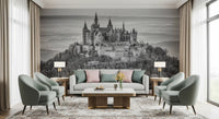 Hohenzollern Fortress Silhouette Wall Mural