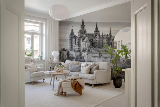 Hohenzollern Fortress Silhouette Wall Mural