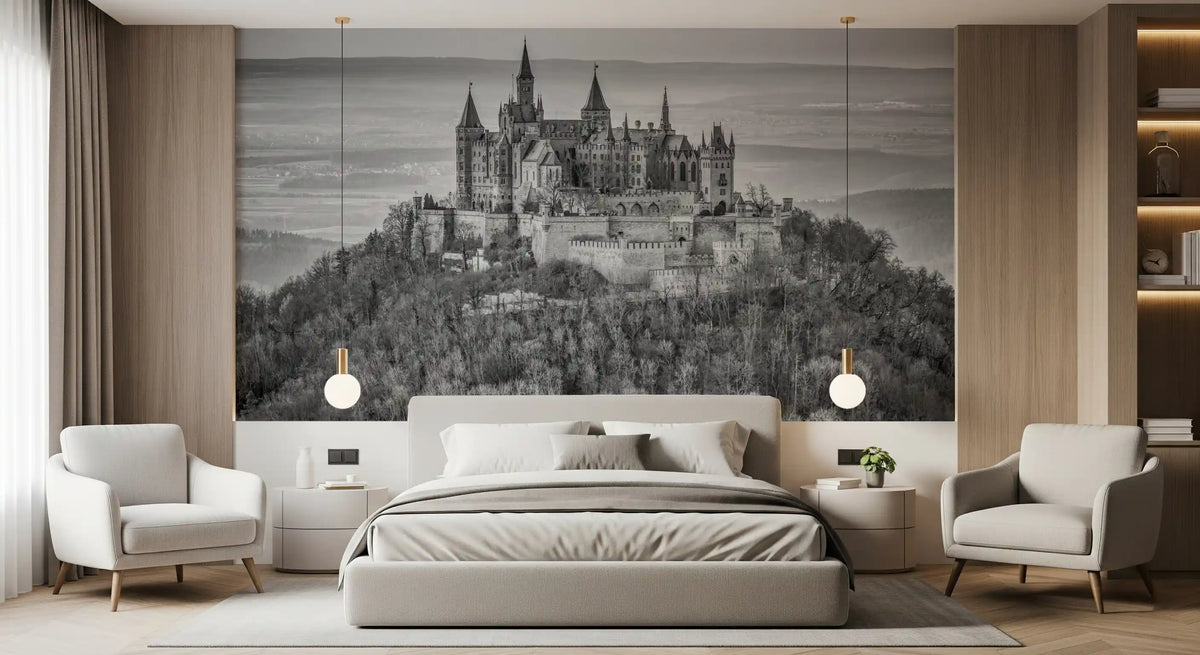 Hohenzollern Fortress Silhouette Wall Mural