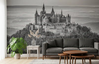Hohenzollern Fortress Silhouette Wall Mural