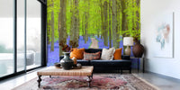 Verdant Spring Woodland Walkway Wall Mural