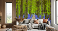 Verdant Spring Woodland Walkway Wall Mural