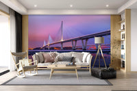Twilight Firth of Forth Bridge Panorama Wall Mural